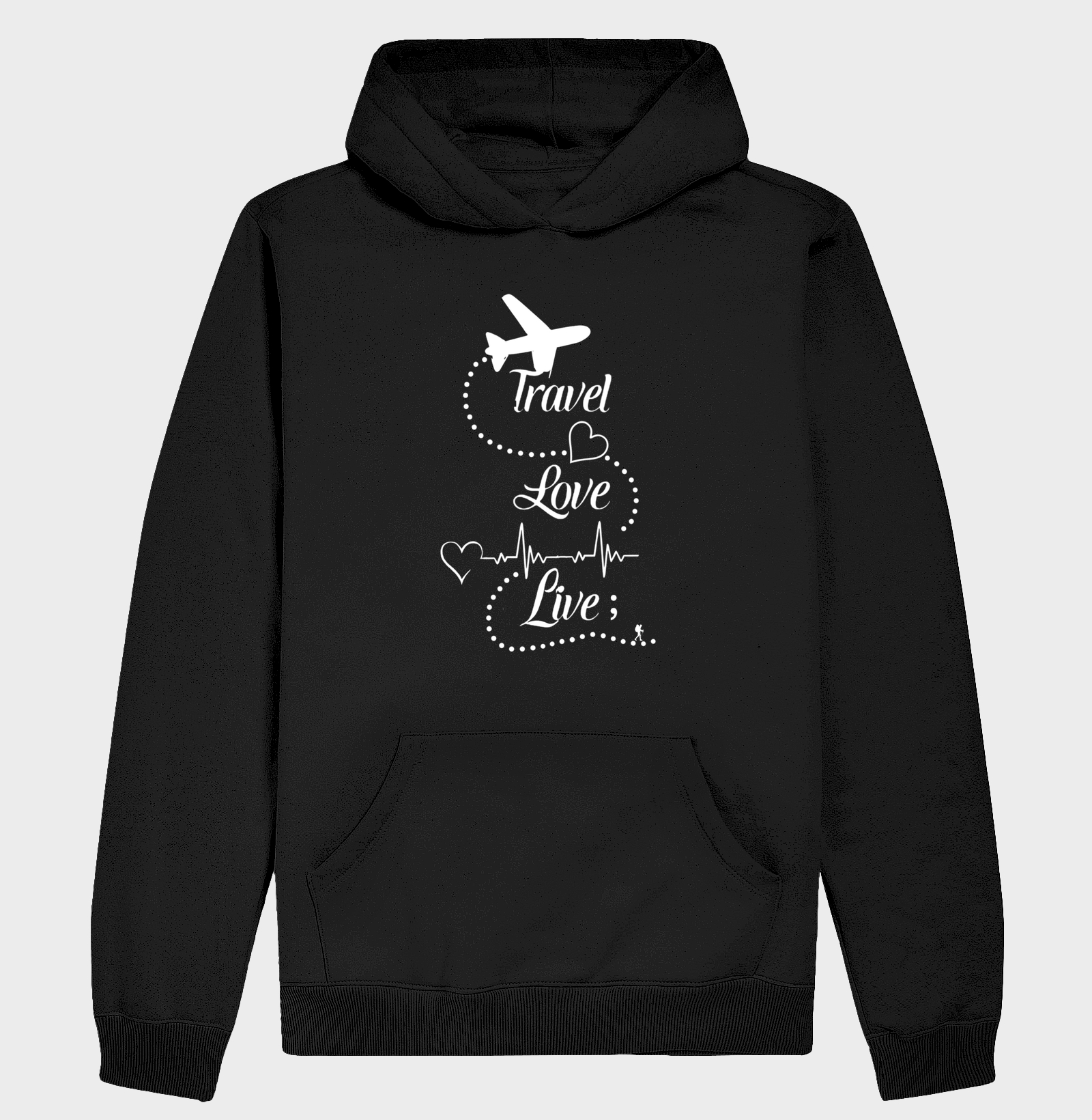 Camiseta Travel Love Live – Estampa de Viagem | Excursionista - Hoodie Moletom