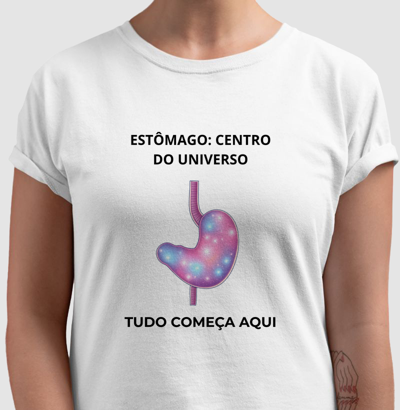 Camiseta Estômago centro do universo