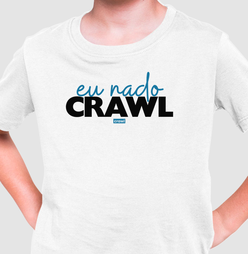 Eu Nado Crawl - Camiseta Infantil