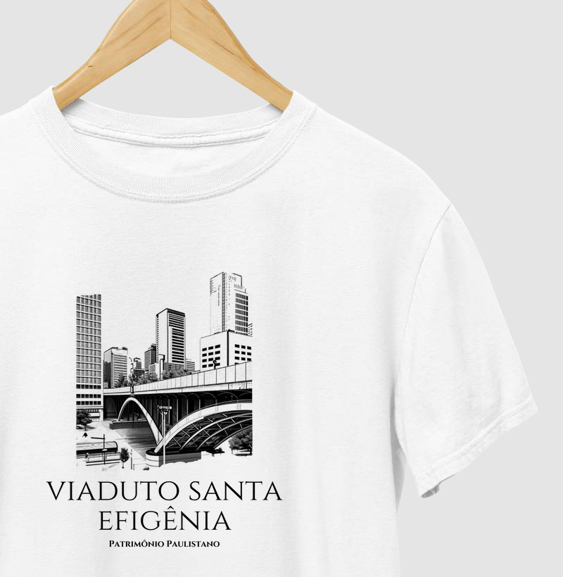 Viaduto Santa Efigênia - Patrimônio Paulistano - Camiseta