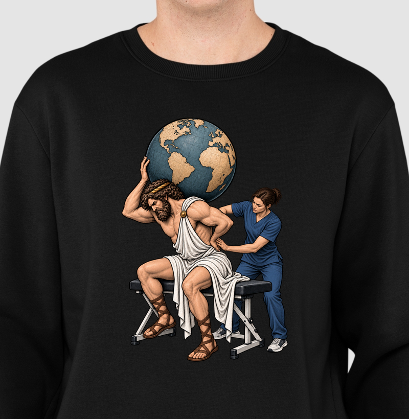 Atlas na Fisioterapia - Versão Fisio Feminina - Suéter Moletom