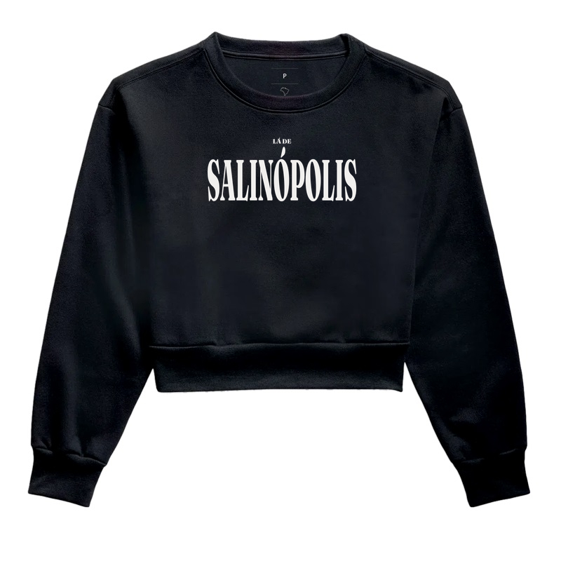 Salinópolis | Tipografia PA - Cropped Moletom