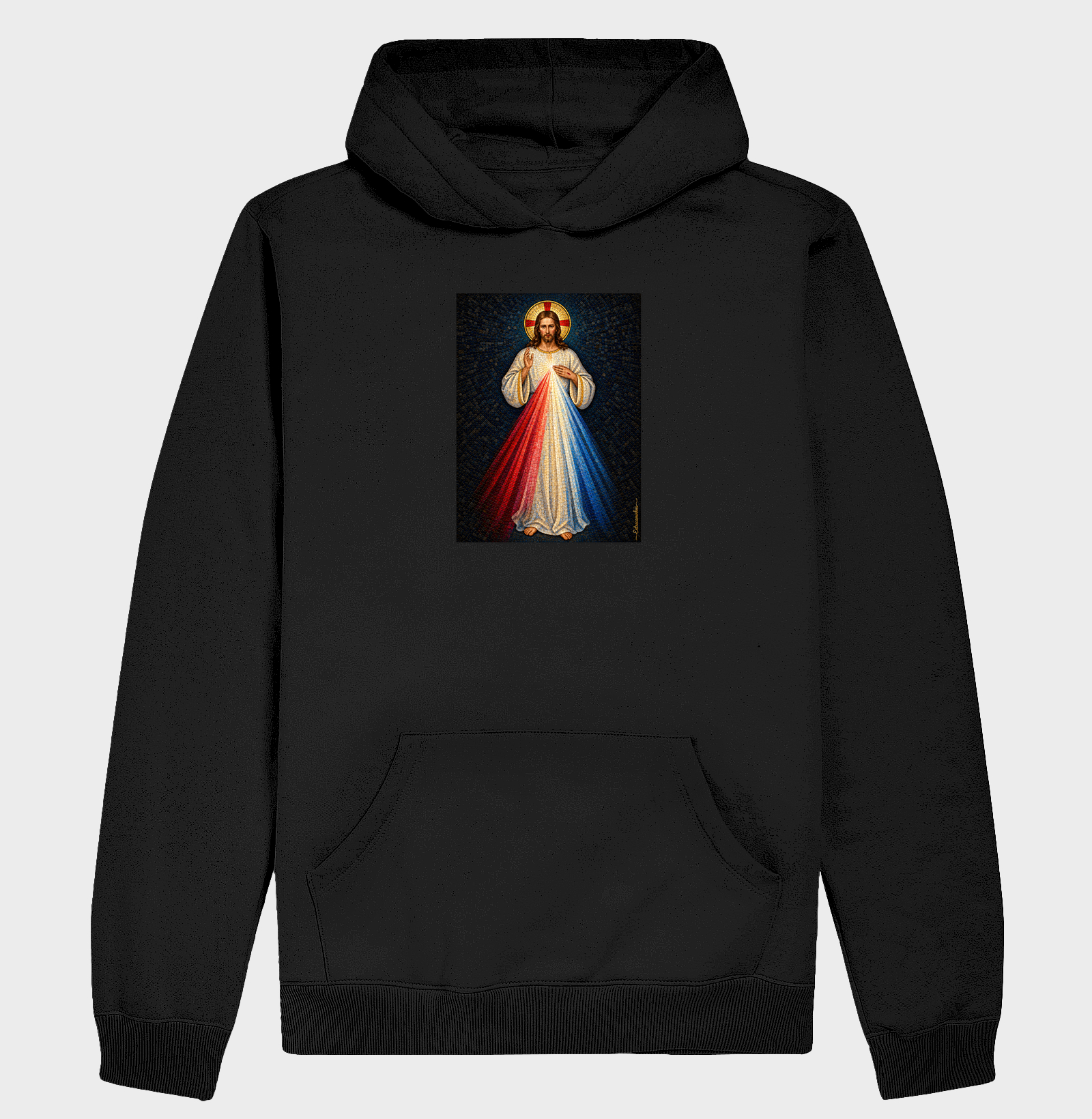 Jesus Misericordioso – Mosaico Sagrado - Hoodie Moletom