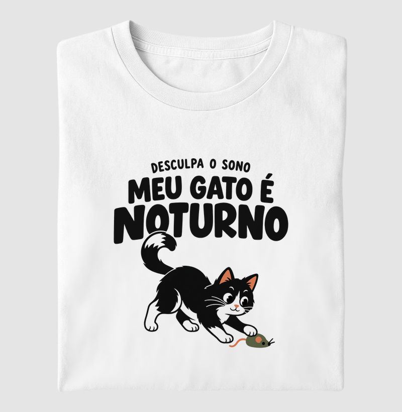 desculpa o sono, meu gato é noturno
