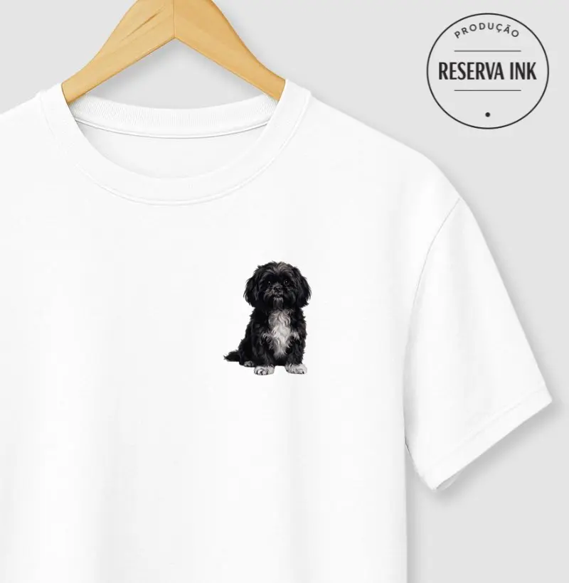 Shih Tzu Preto Minimalista