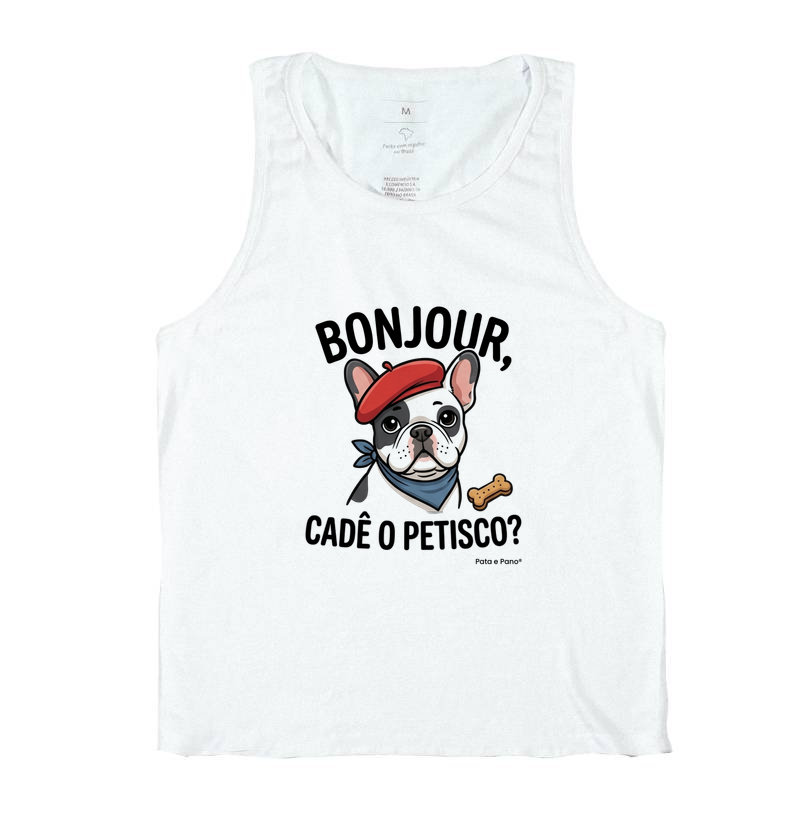 REGATA BULDOGUE FRANCÊS BONJOUR - Regata