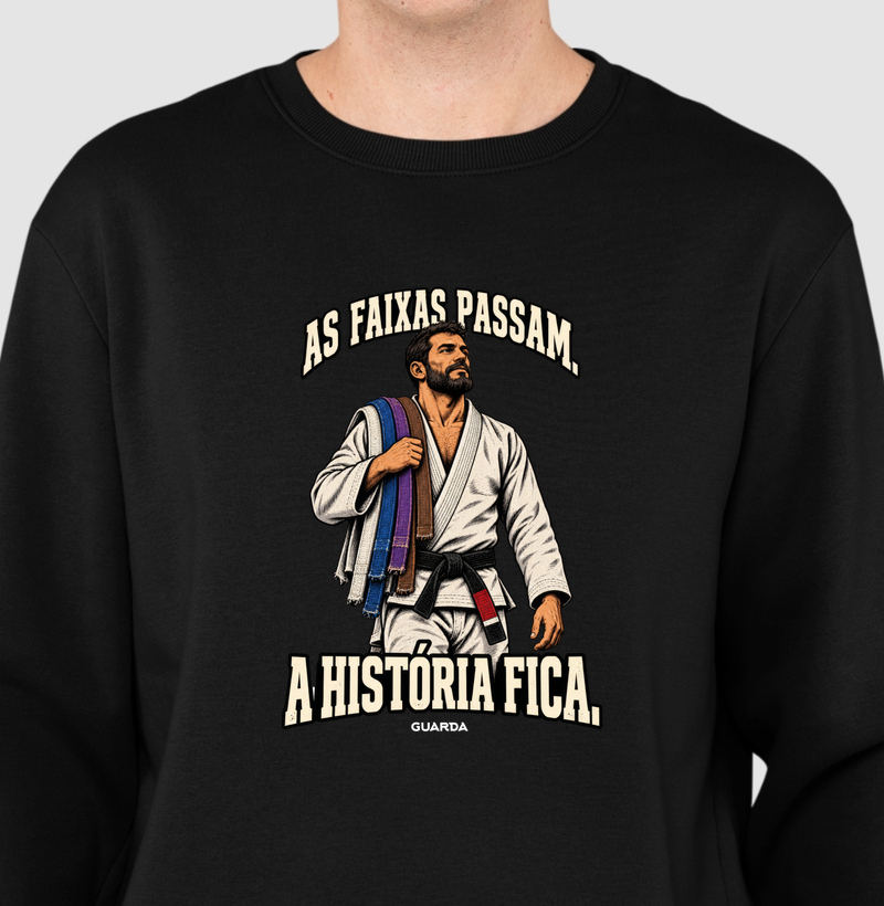 A História Fica - Suéter Moletom