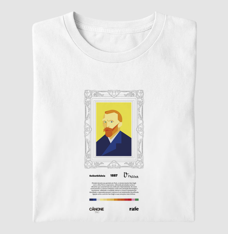 Camiseta Selbstbildnis - Vincent Van Gogh - Edição Museu