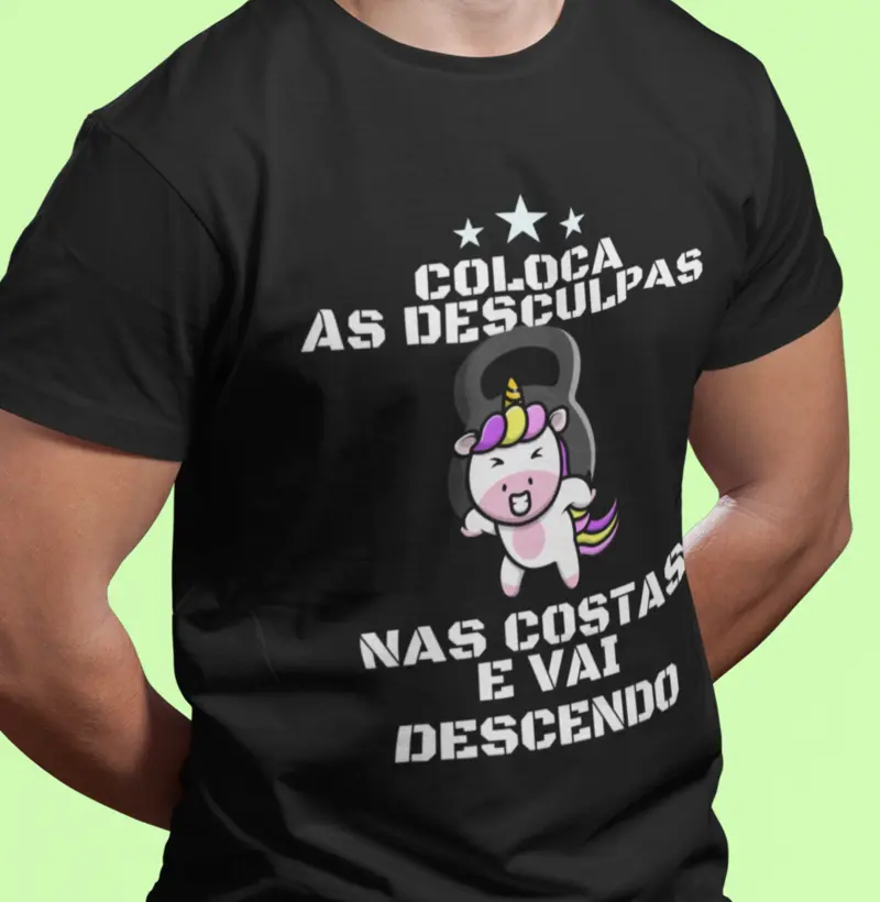 Coloca as desculpas nas costas e vai descendo