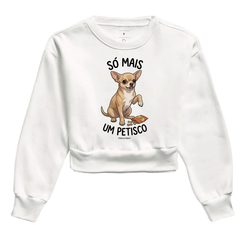 CROPPED MOLETOM CHIHUAHUA PETISCO