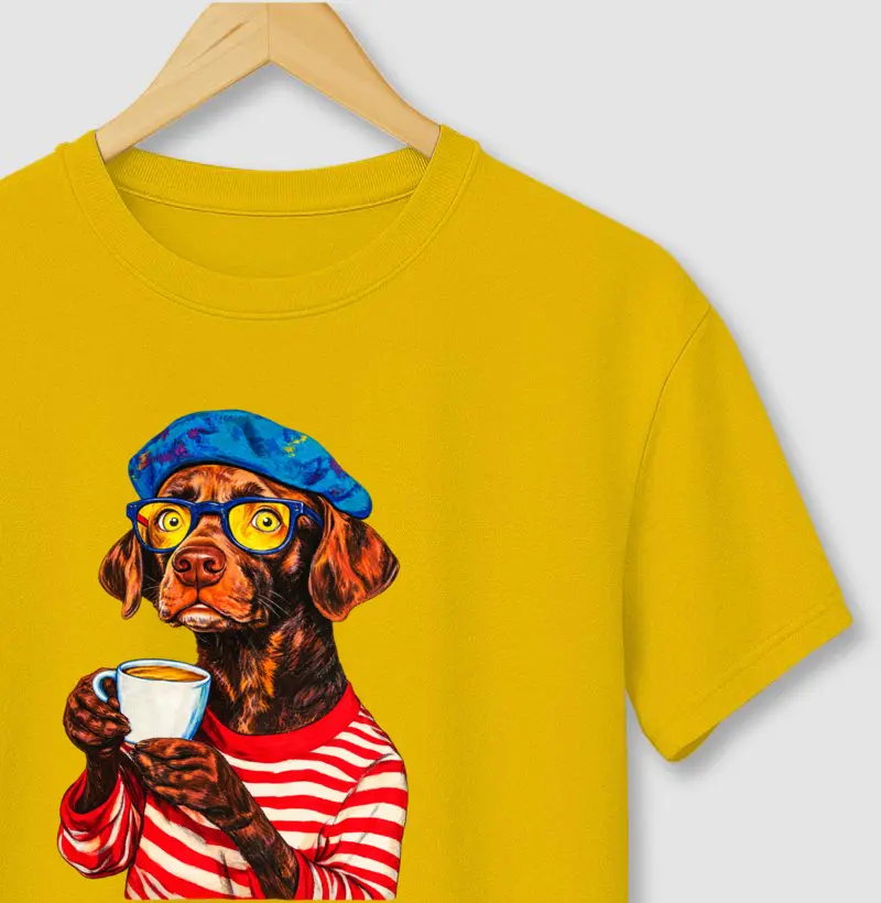 Camiseta Café com Arte