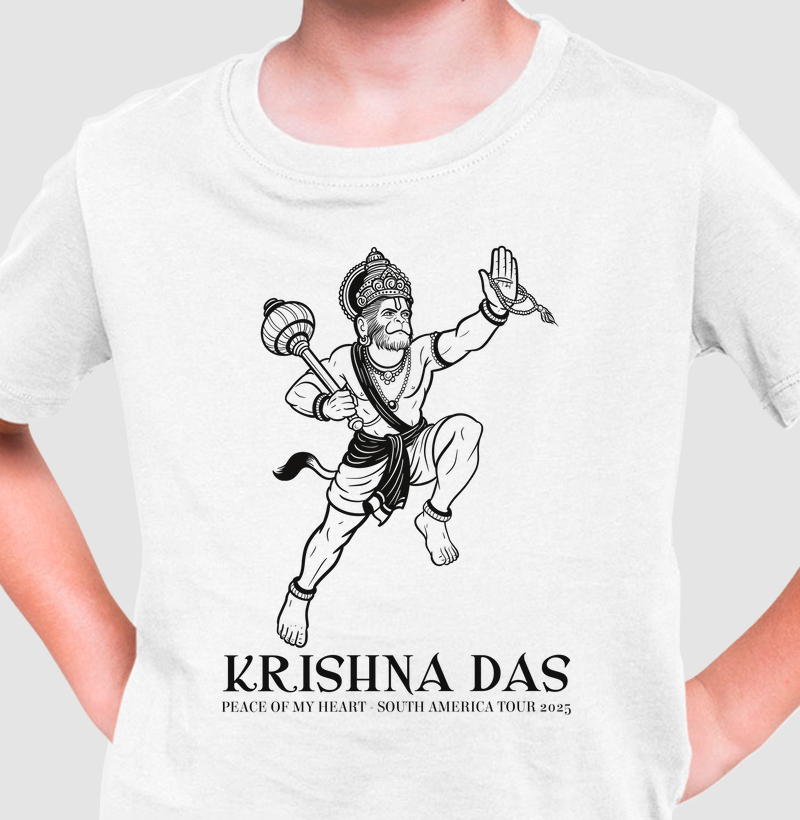 Hanuman Hand - Camiseta Infantil - Estampa Preta