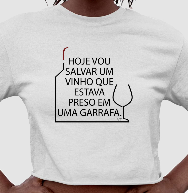 Hoje eu vou salvar um vinho que estava preso em uma garrafa