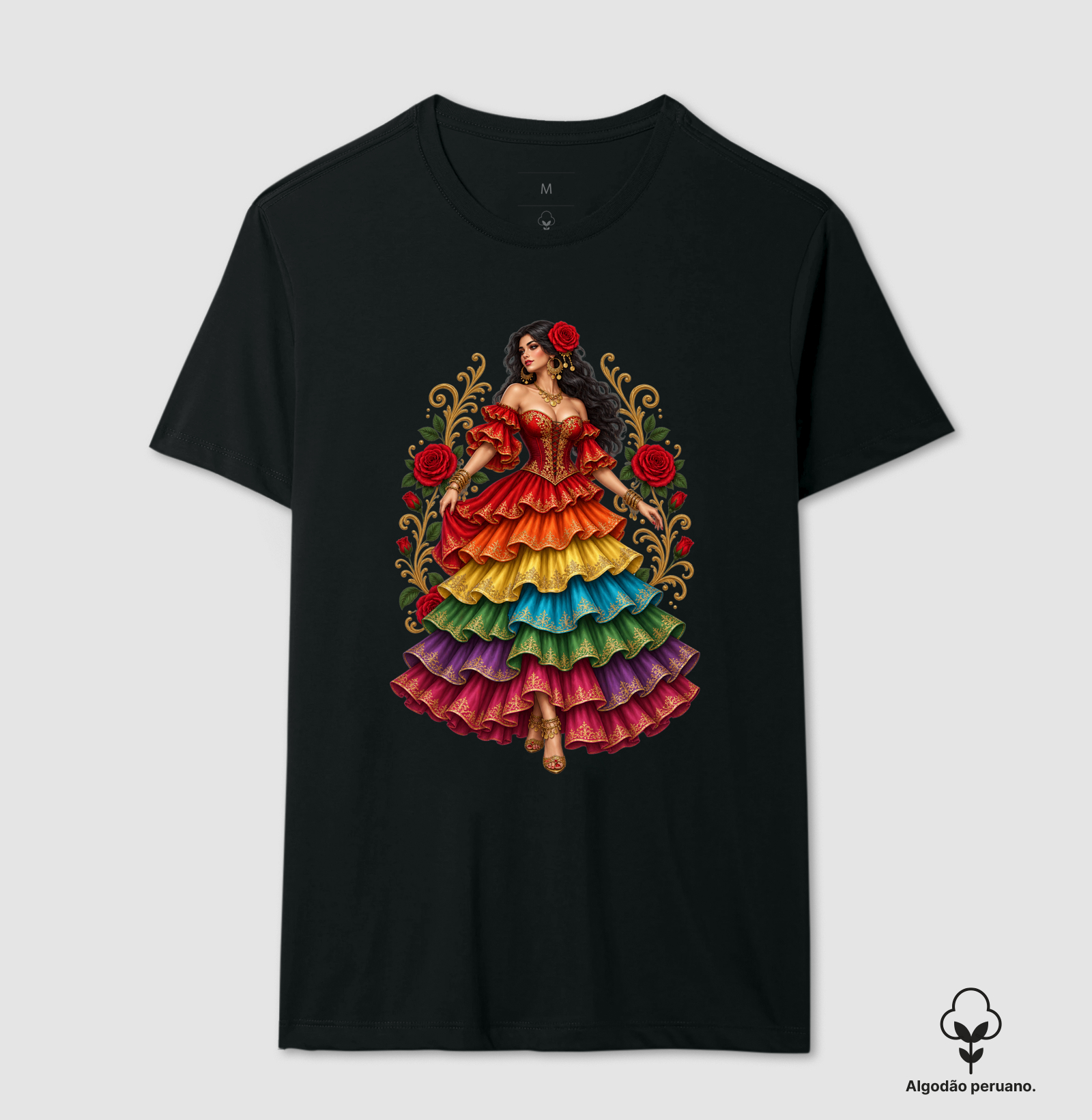 Cigana Sete Saias - Camiseta Algodão Peruano