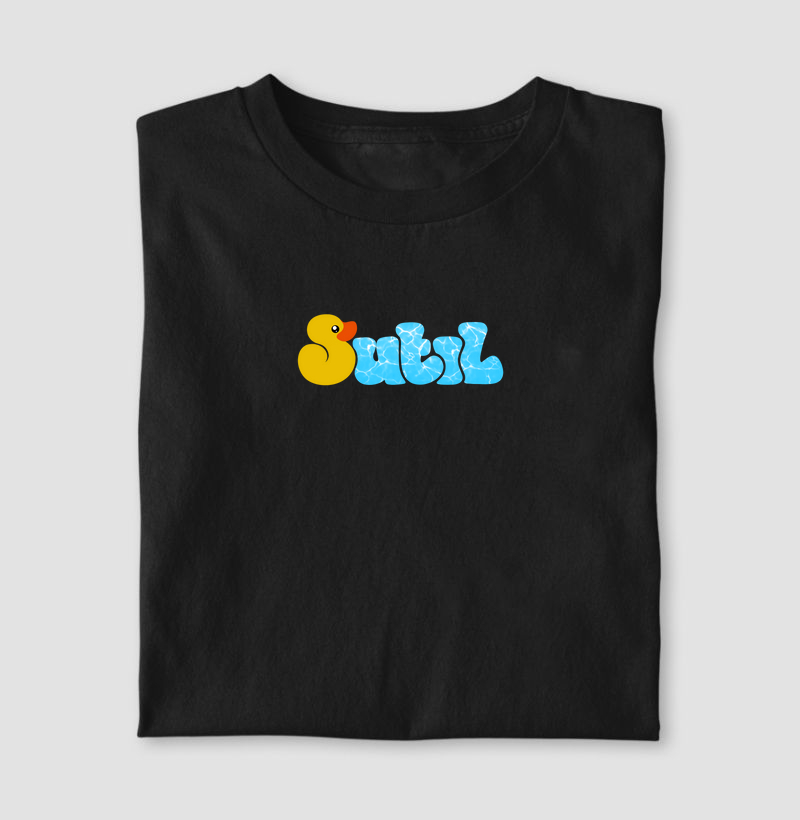 Camiseta Sutil Patinho de Borracha