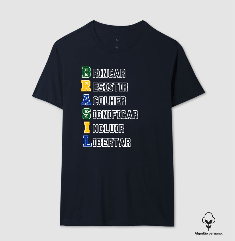Camiseta Premium Algodão Peruano Orgânico | Brasil