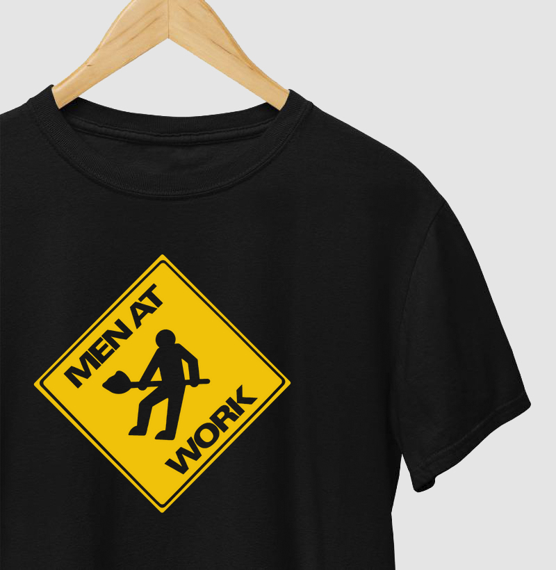 Camiseta Men At Work Placa