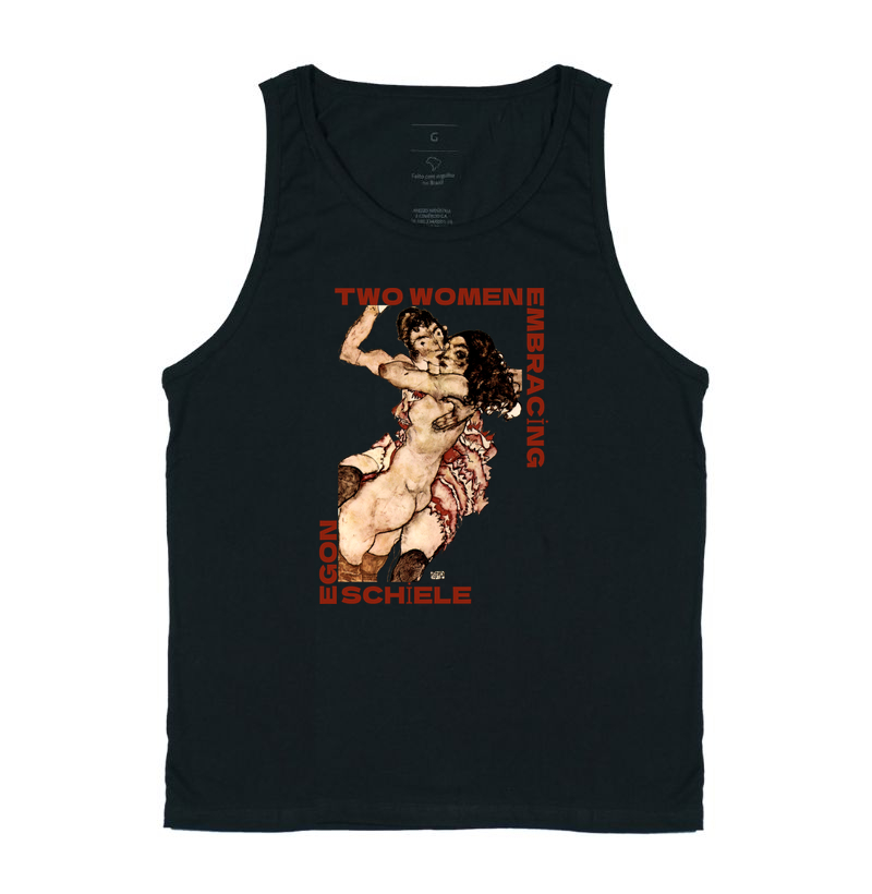 Duas mulheres se abraçando (1915) - Egon Schiele - Regata