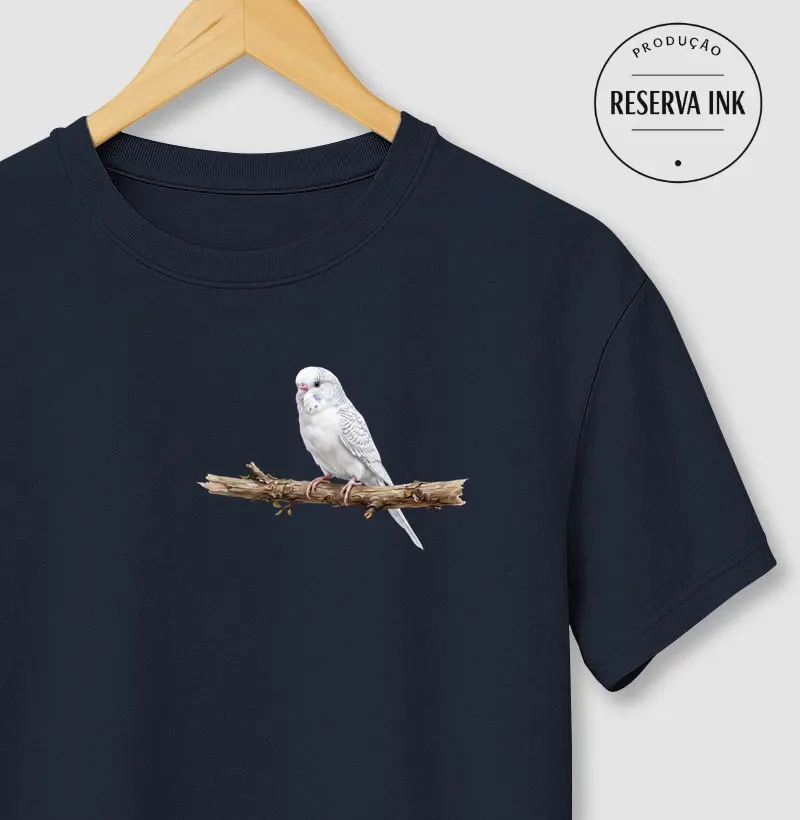 Periquito Branco Minimalista
