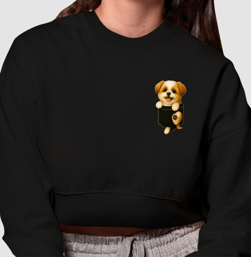Pocket Black Shih Tzu 