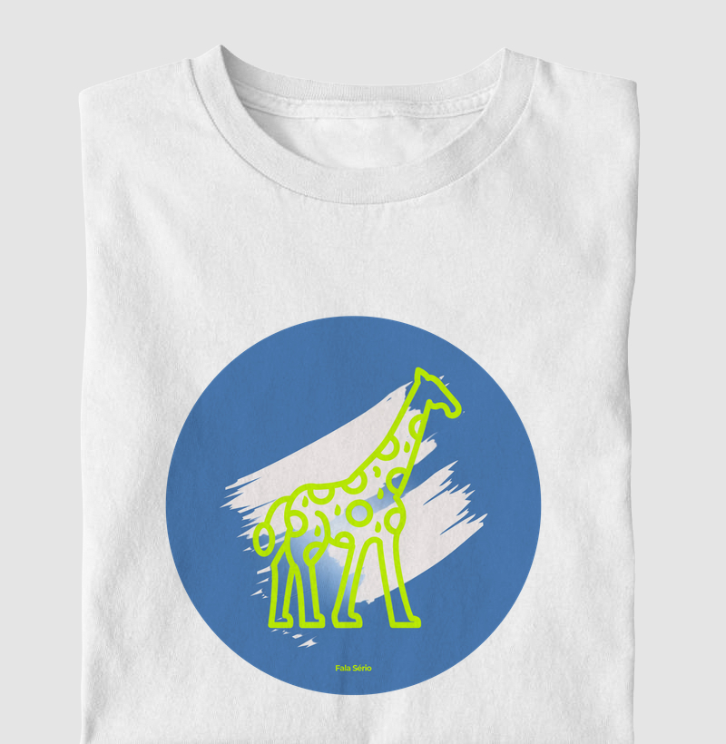 Camiseta Infantil Girafa Safári