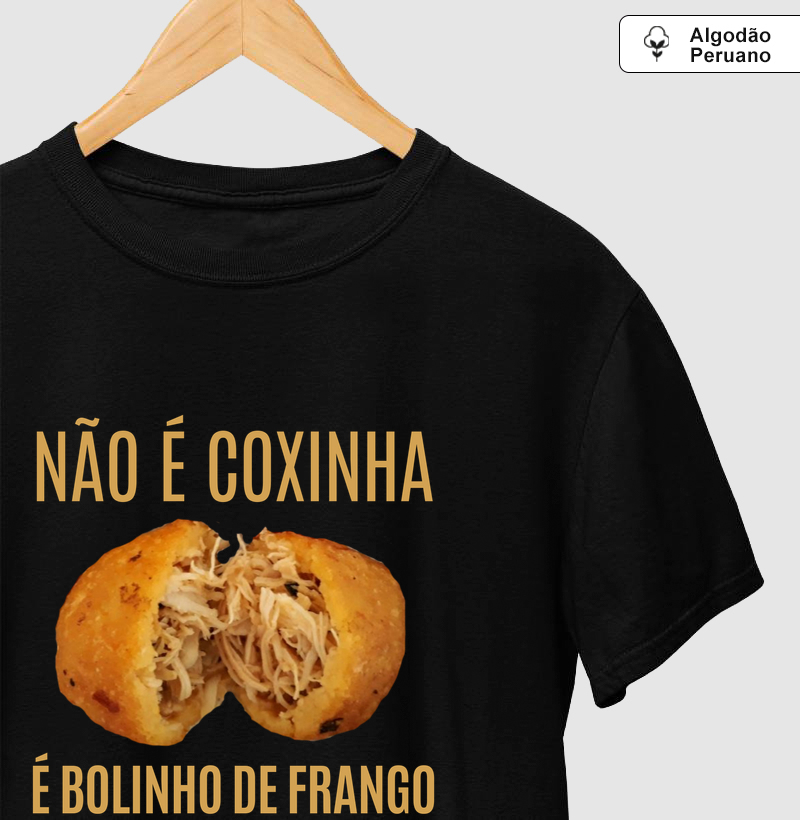Não é coxinha, é bolinho de frango