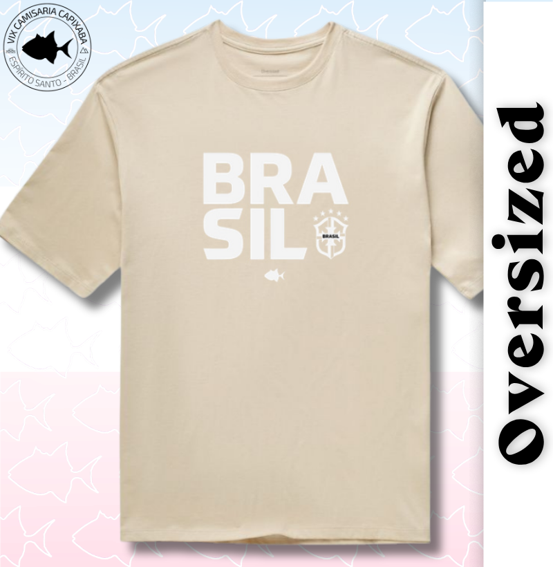 Brasil Nome e Escudo - Oversized - #28695