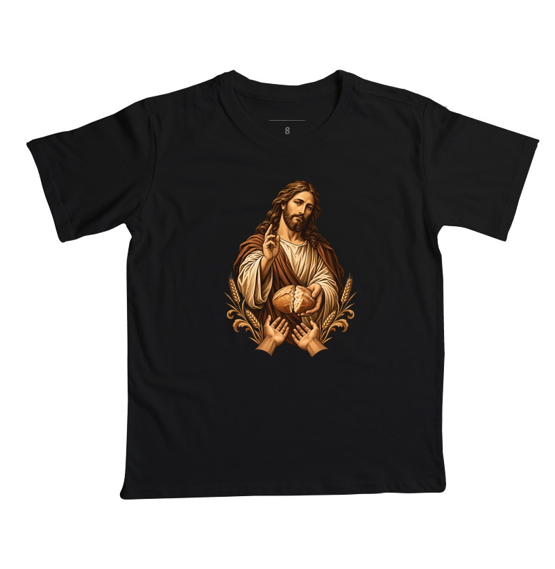 O pão da Vida - Cristo Vivo - Camiseta Infantil
