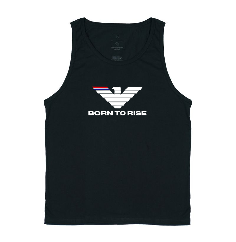 Born to Rise: Nascido para se Crescer A estampa Born to Rise é uma representação poderosa da força interior, da coragem e da determinação que impulsionam grandes conquistas. Inspirada na imponência da águia, símbolo universal de liderança, visão e liberdade, a arte transmite a mensagem de que o sucesso pertence àqueles que se recusam a desistir. - Regata