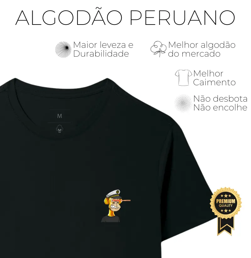 Bored Ape - Algodão Peruano