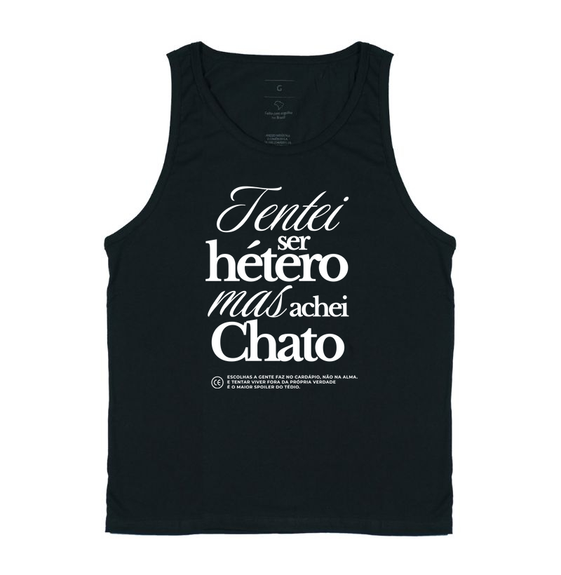 Tentei ser hétero, mas achei chato