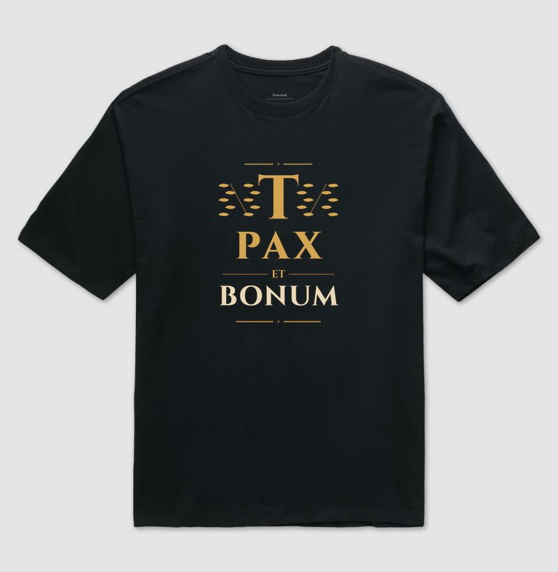 PAX ET BONUM - Camiseta Oversized