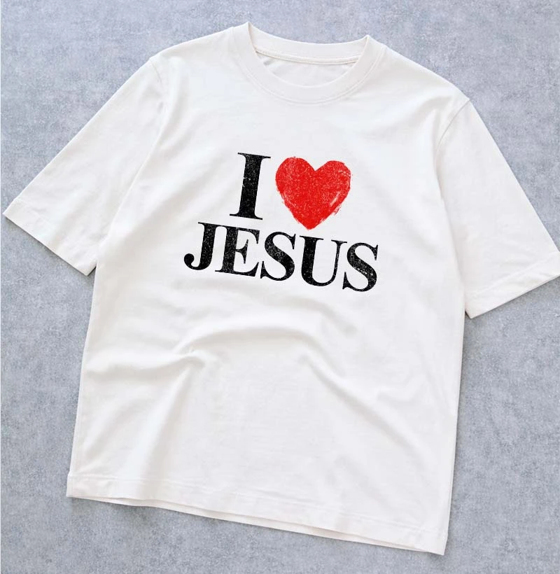 Tshirt Oversized I Love Jesus