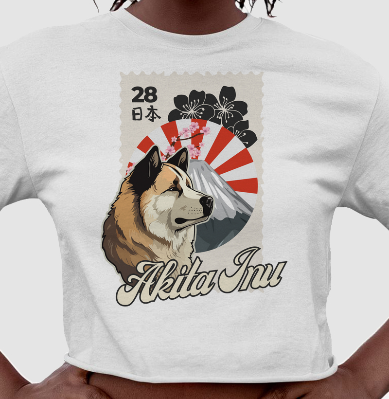 Cropped Nihon Akita Inu Dog Pulse