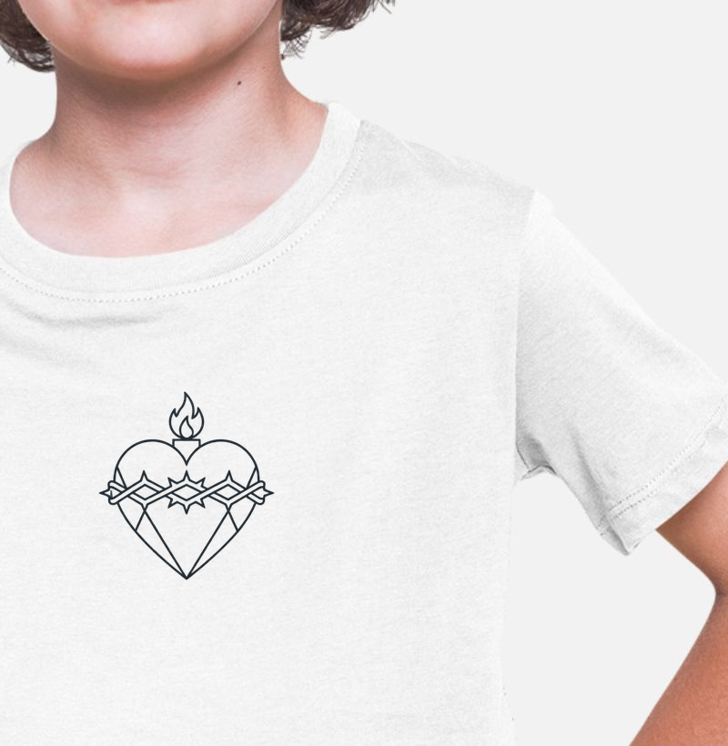 Camiseta Infantil Sagrado Coração