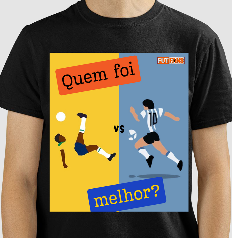 O Duelo Eterno: Pelé x Maradona - Camiseta Exclusiva