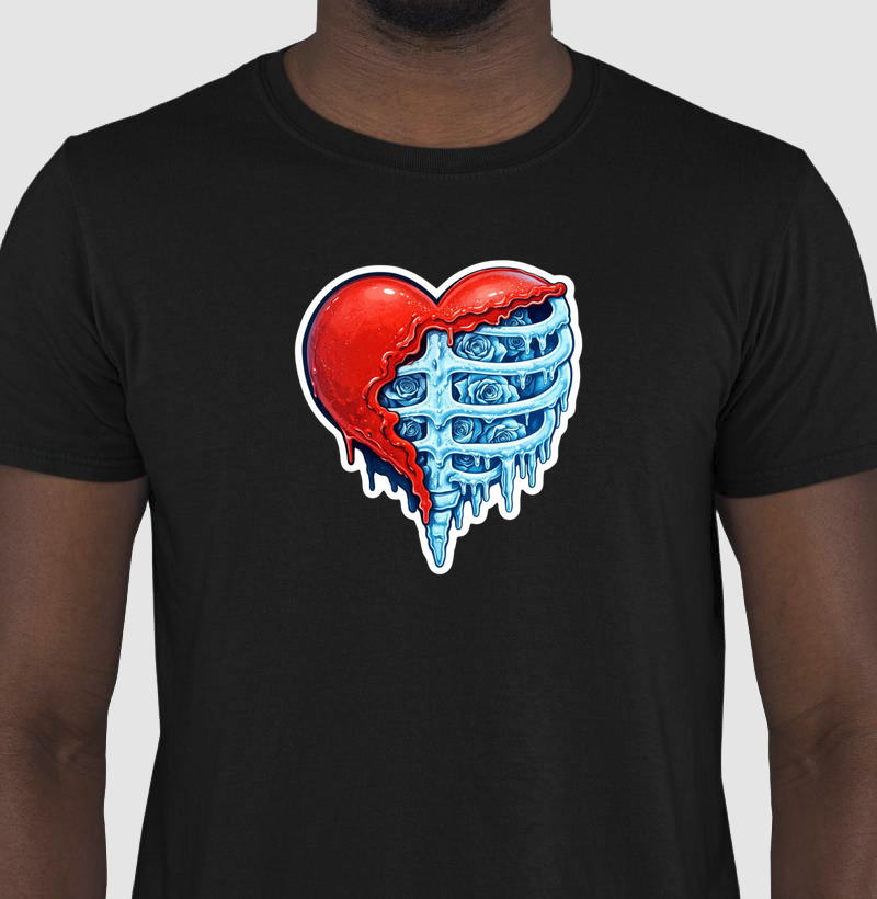  Camiseta "Coração de Gelo"