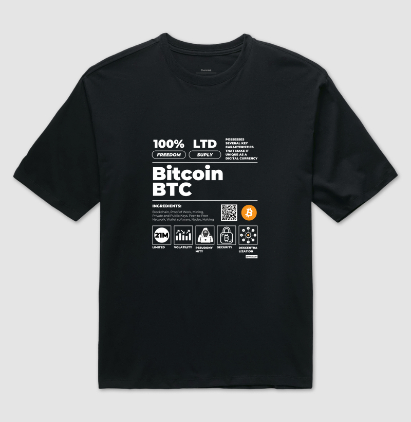 Bitcoin Label - Oversized 