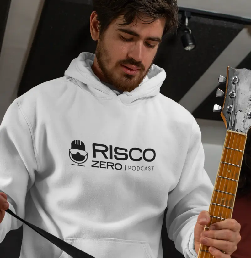 Hoodie Slim Unissex Off White - Risco Zero