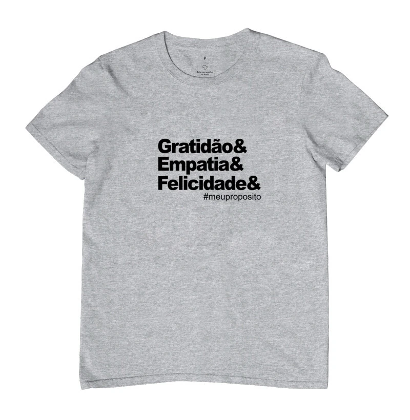Frase Gratidão  - Camiseta