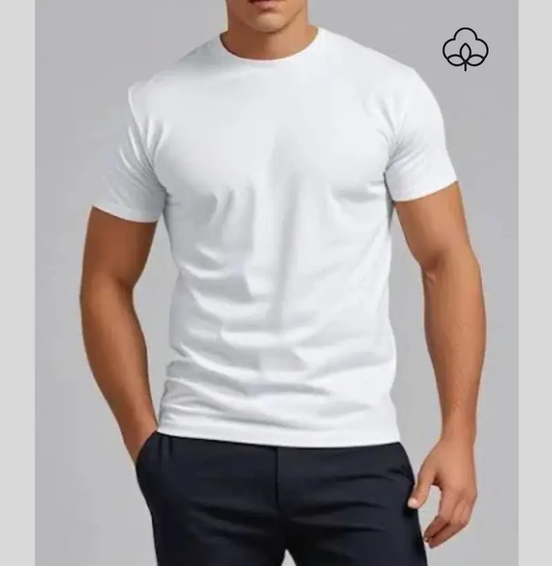 Camiseta Algodão peruano lisa unissex 