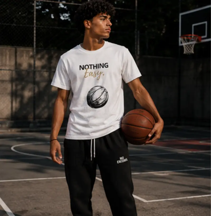 Zero Easy Nothing Easy— Masculina — Branca