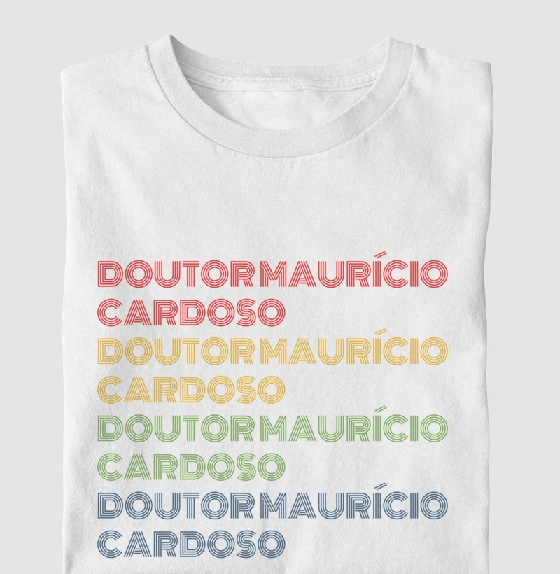 Doutor Maurício Cardoso Letreiro Retrô