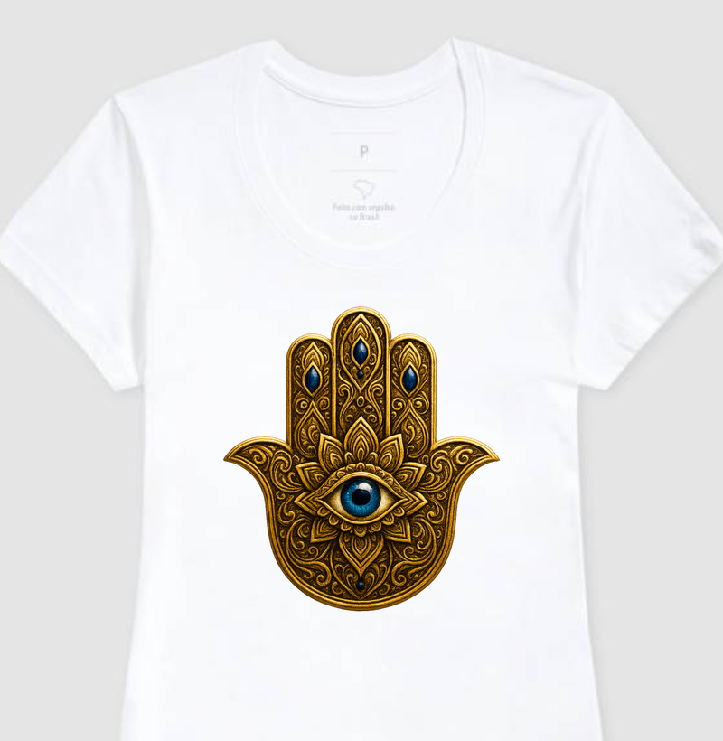 Mão de Hamsa - Dourado