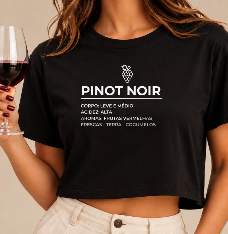 Camiseta Pinot Noir - Ficha Técnica - Cropped