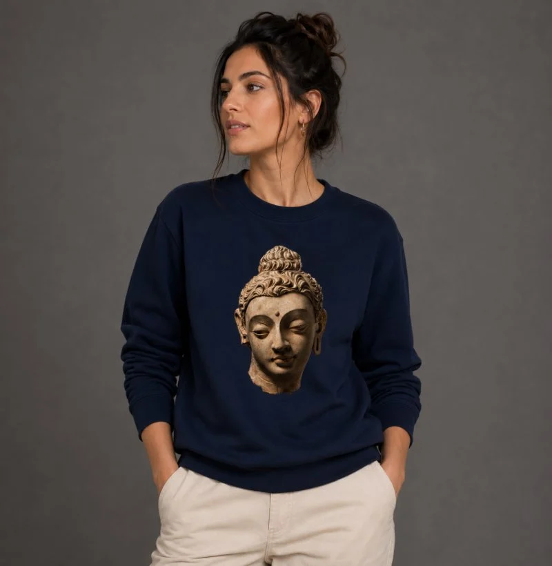 Suéter Moletom Buddha Serenity | Paz Interior e Consciência
