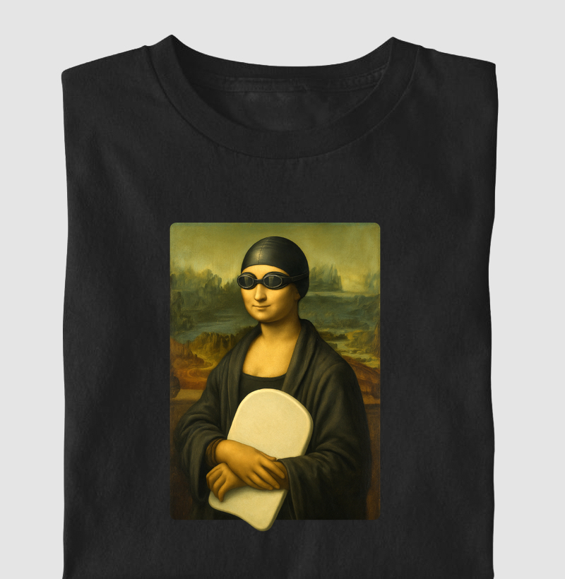 Camiseta Infantil Natação - Monalisa - Camiseta Infantil