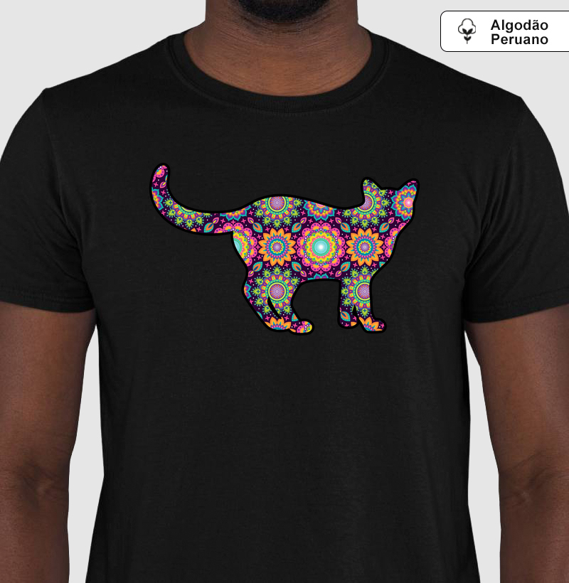 Camiseta Siamês Floral - Pelo & Pano