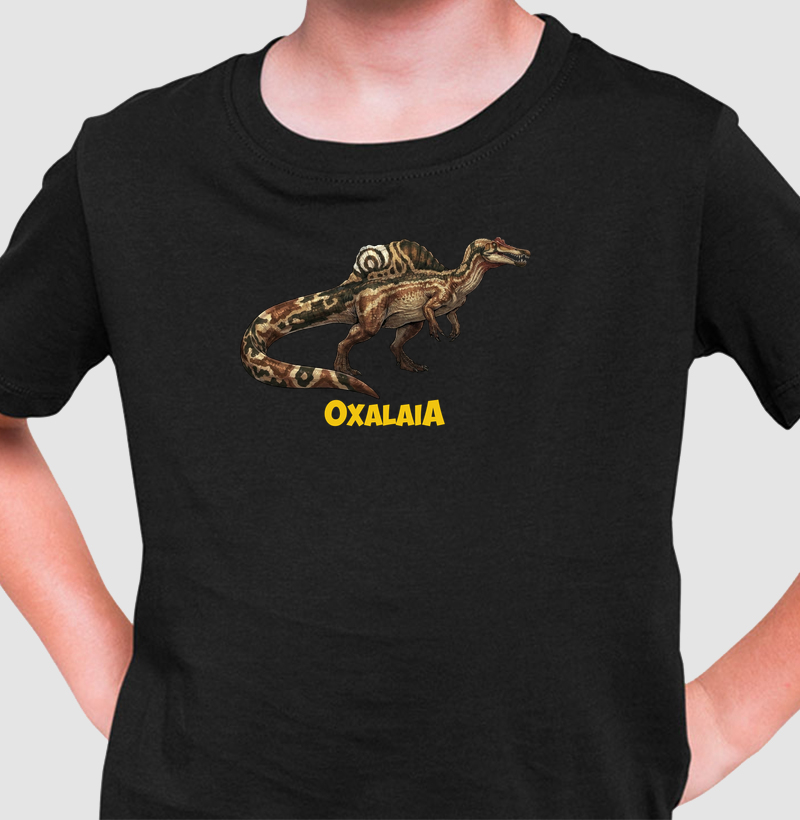 Camiseta Dinossauro Oxalaia Algodão Premium Dinoloco