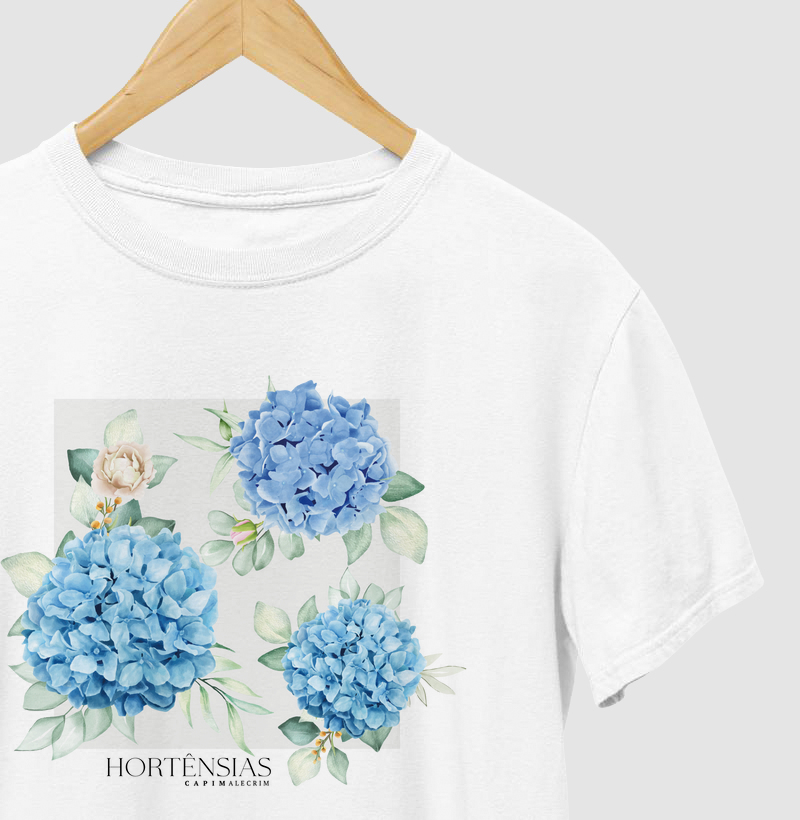 T-shirt Hortênsias
